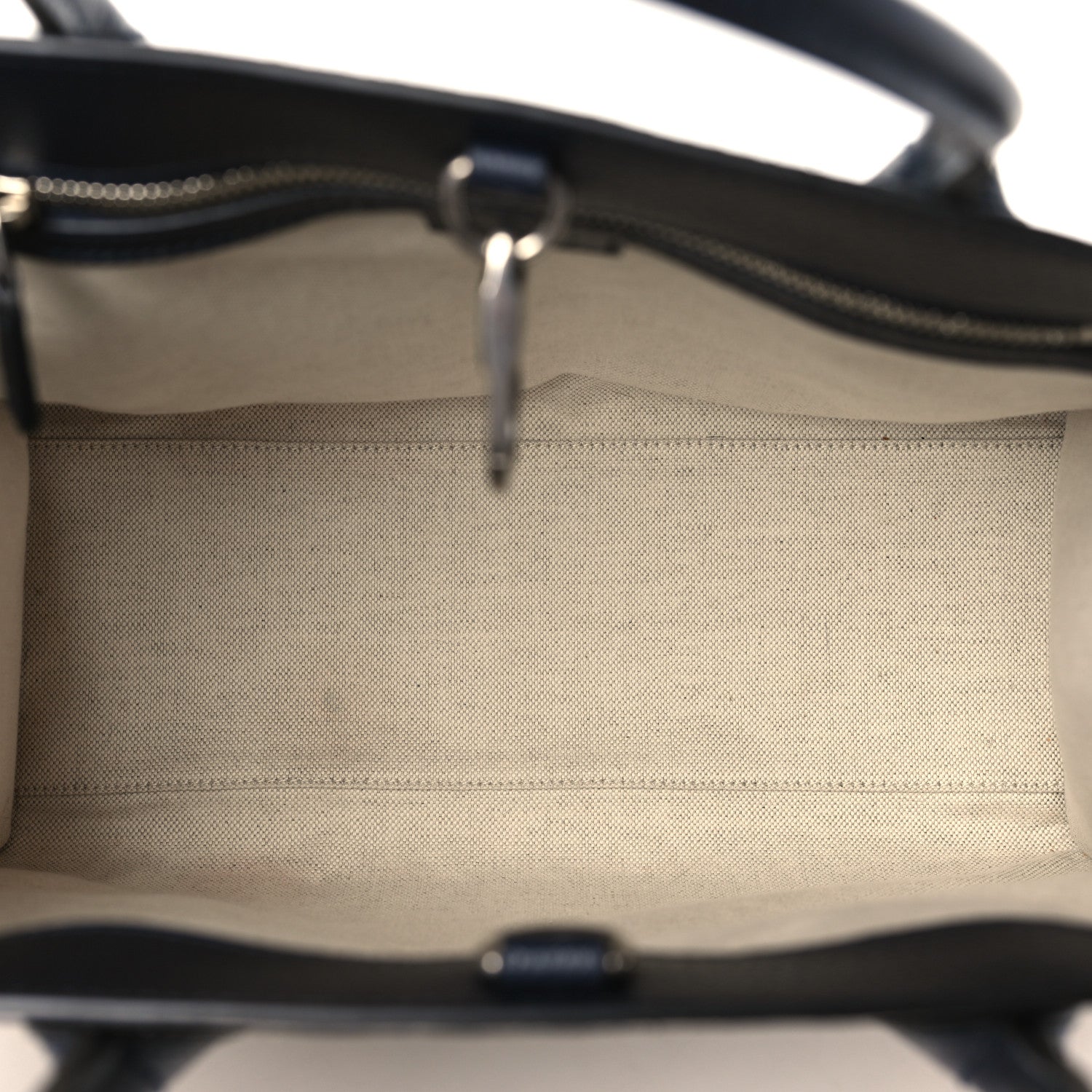Gucci GG Supreme Monogram Textured Dollar Calfskin Small Retro Interlocking G Tote Bag Beige Blue 5 of 9
