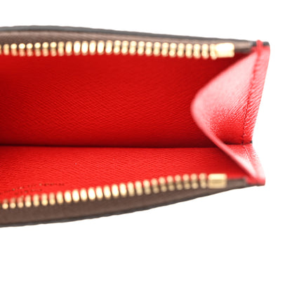 Louis Vuitton Monogram Zipped Romy Card Holder Red 5 of 7