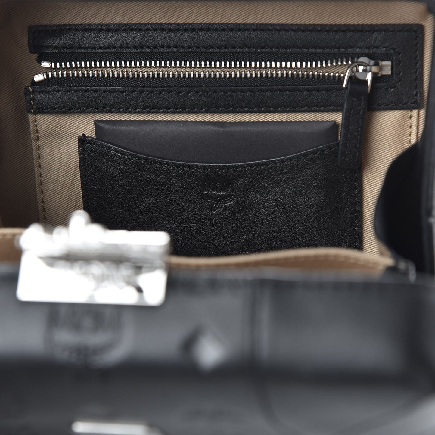 Calfskin Ottomar Monogram Small Berlin Crossbody Black