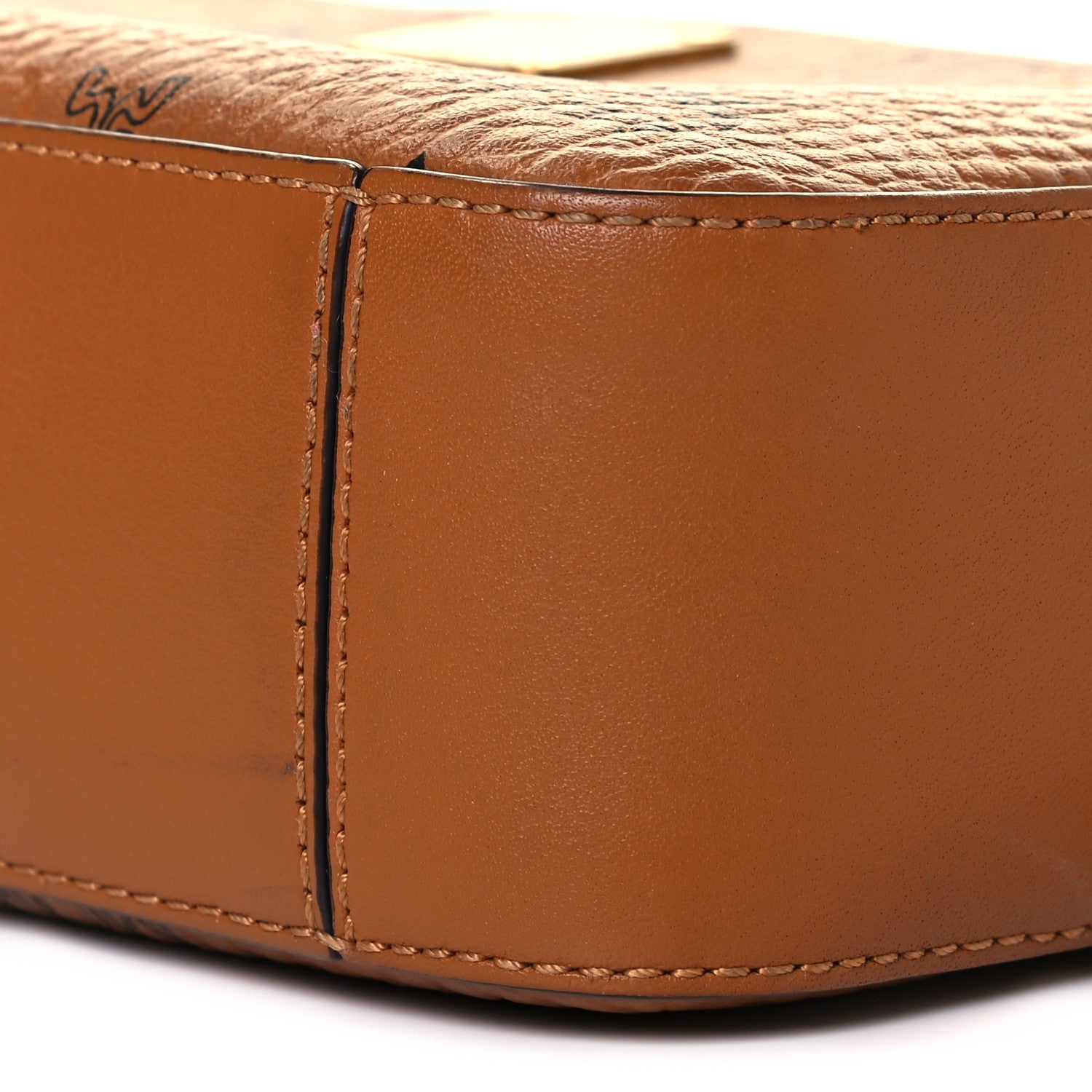 MCM Visetos Camera Crossbody Bag Cognac 4 of 9