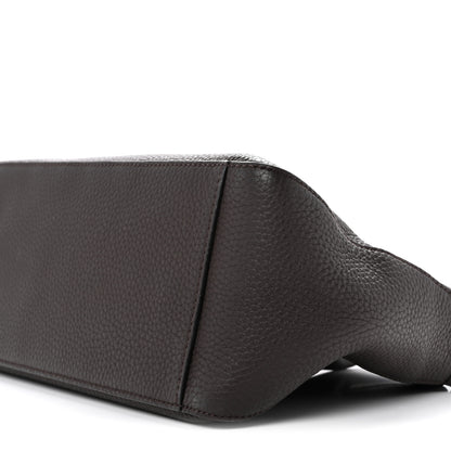 The Row Grained Calfskin E/W Top Handle Bag Deep Brown 9 of 11
