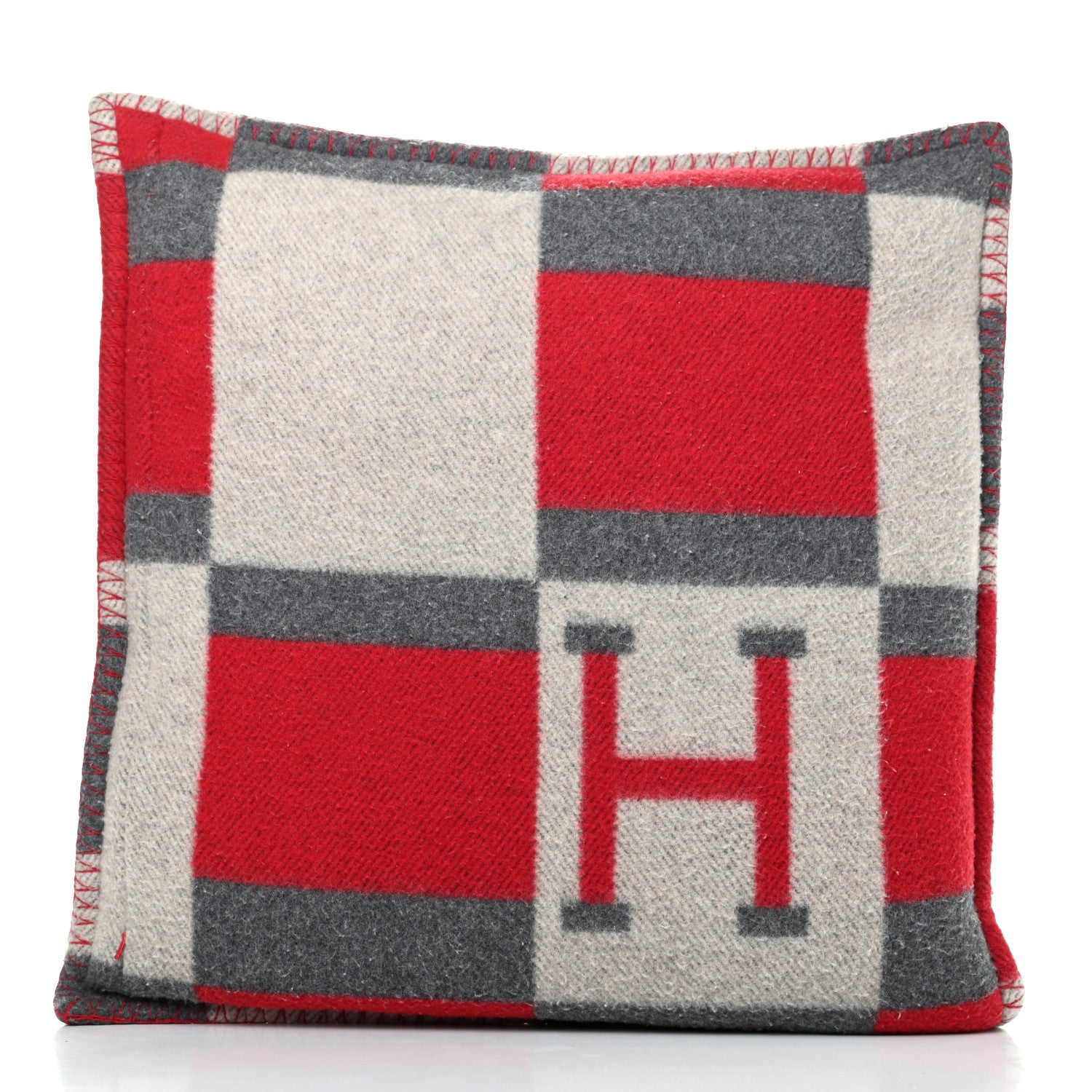 Hermes Wool Cashmere Avalon Bayadere Pillow PM 2 of 3