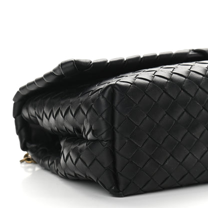 Bottega Veneta Nappa Intrecciato Baby Olimpia Shoulder Bag Black 7 of 8