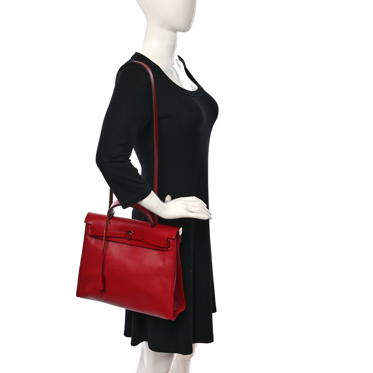 Toile H Berline Vache Hunter Herbag Zip PM 31 Rouge Piment Ecru