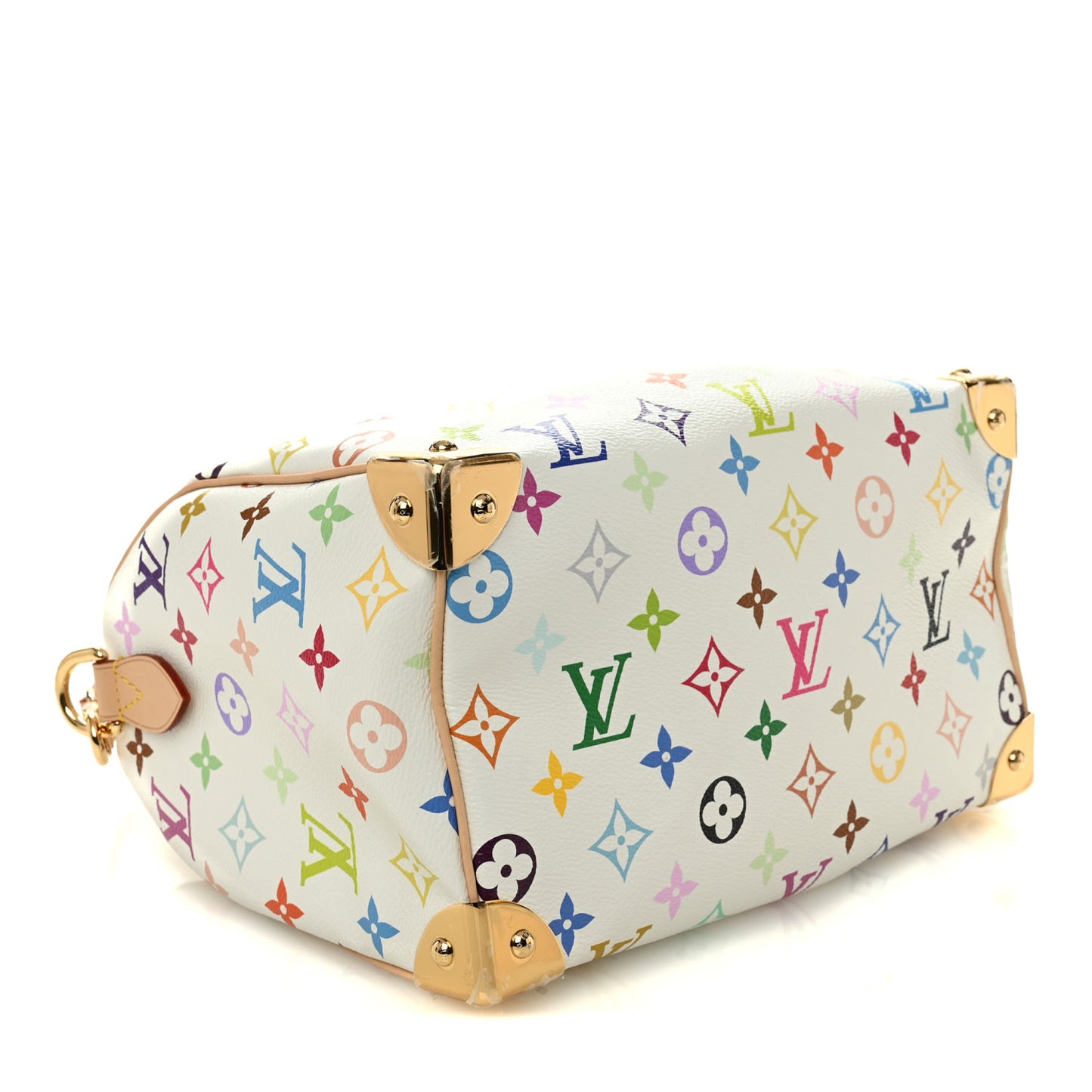 LV X TM Monogram Multicolor Speedy Bandouliere 25 White