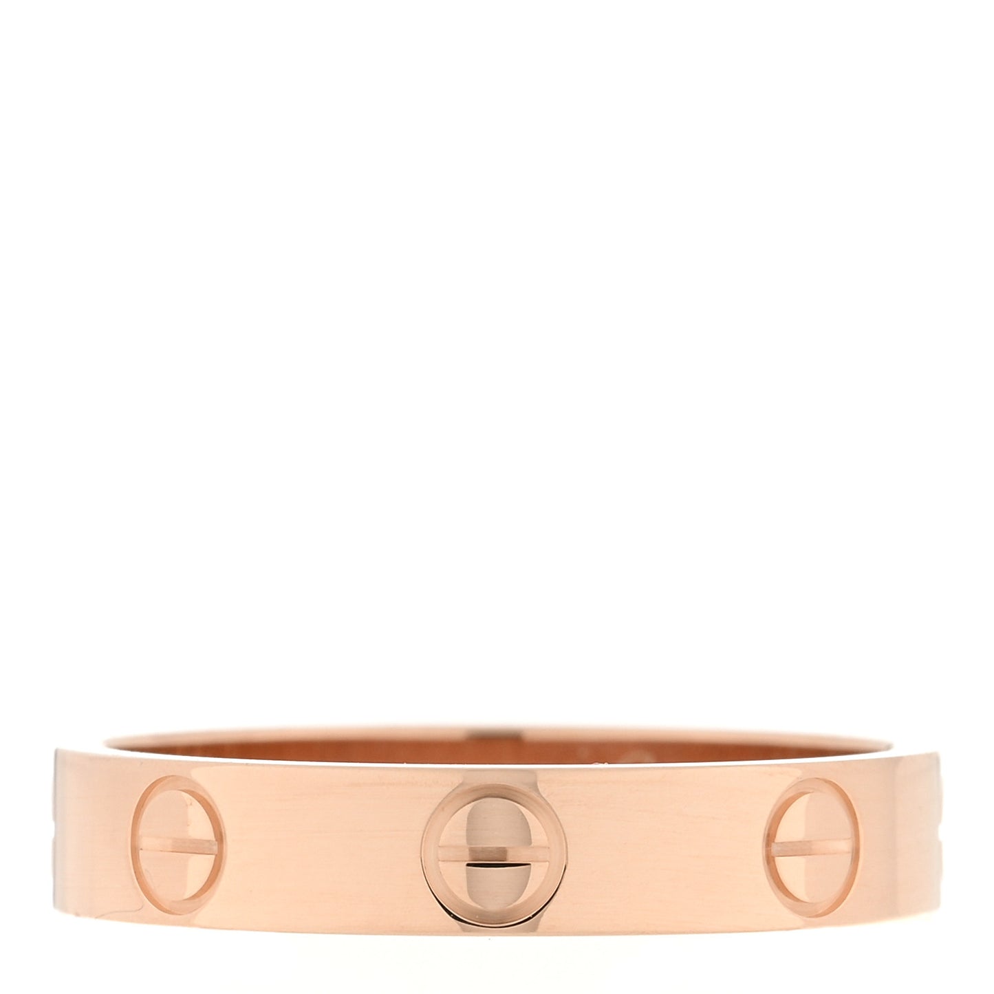18K Pink Gold 3.5mm LOVE Wedding Band Ring 52 6
