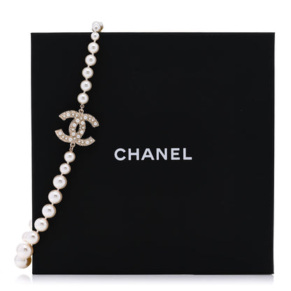 Chanel Pearl CC 100th Anniversary Necklace Light Gold 6 of 6