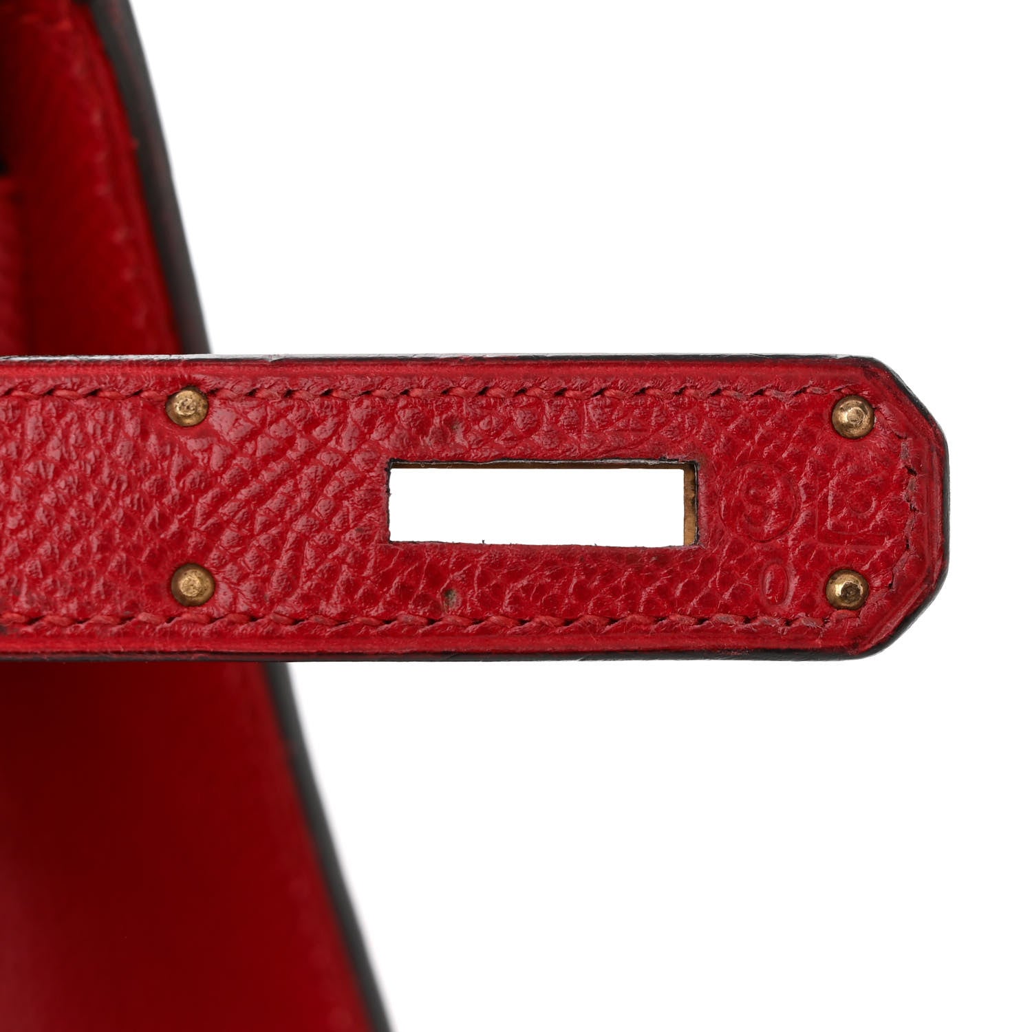 Hermes Courchevel Kelly Sellier 28 Rouge Vif 7 of 11
