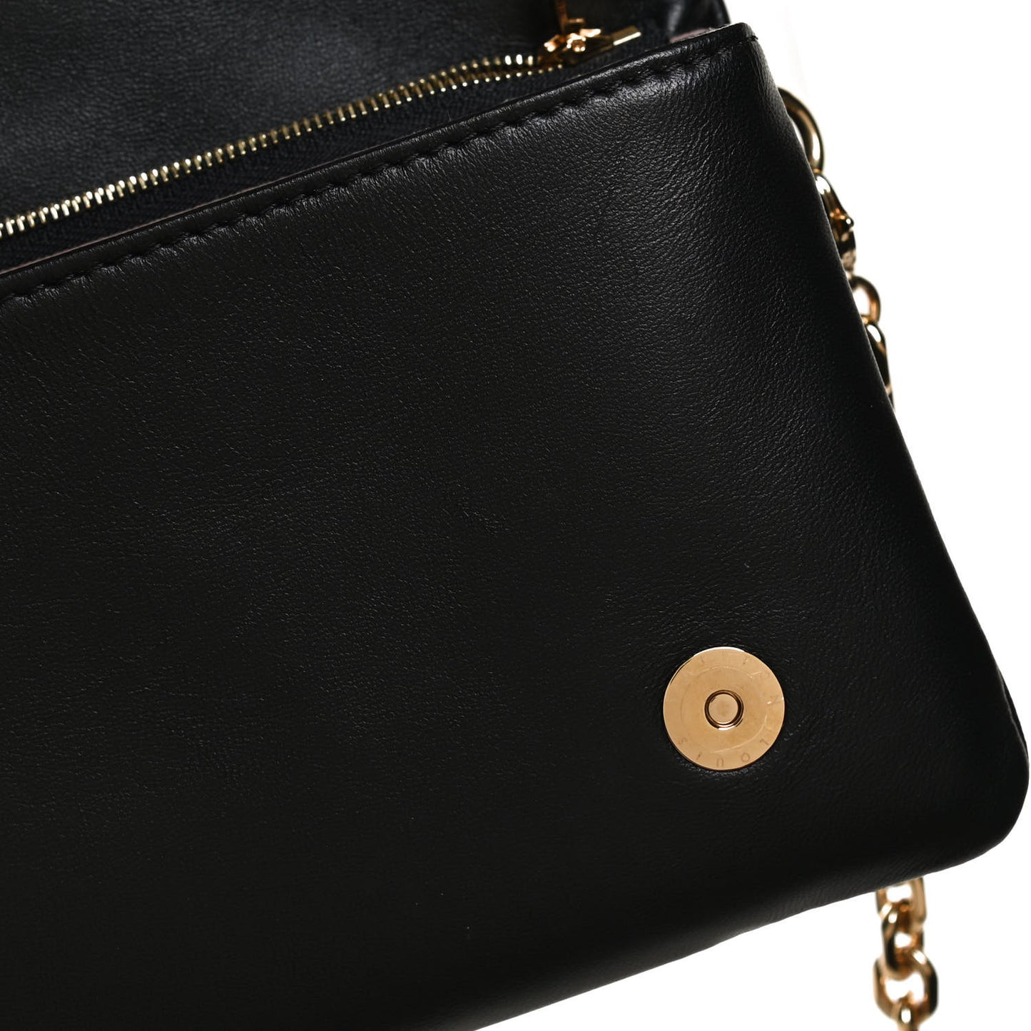 Lambskin Embossed Monogram Pochette Coussin Black