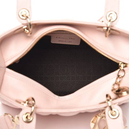 Christian Dior Lambskin Cannage Medium Lady Dior Light Pink 5 of 8