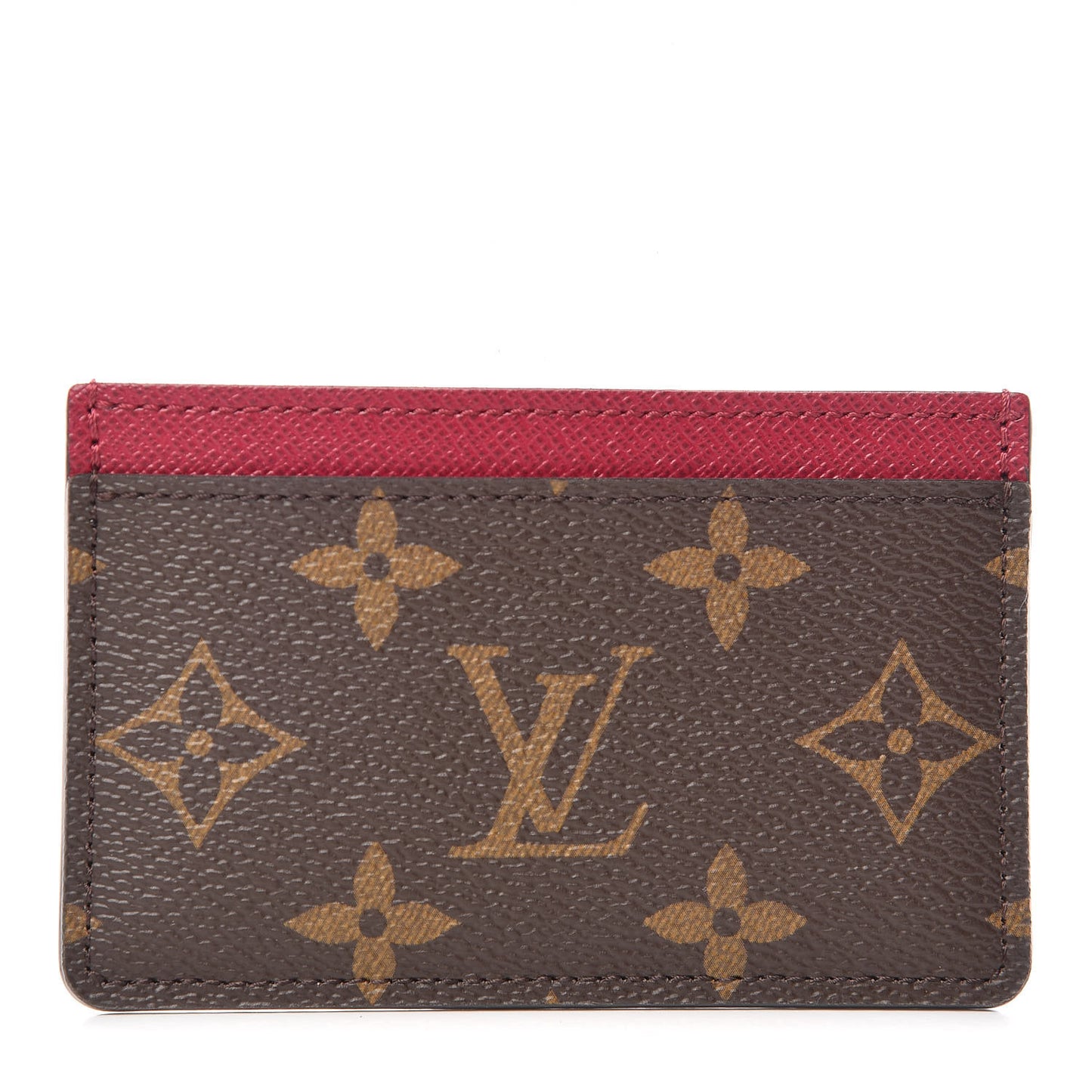 Monogram Card Holder Fuchsia