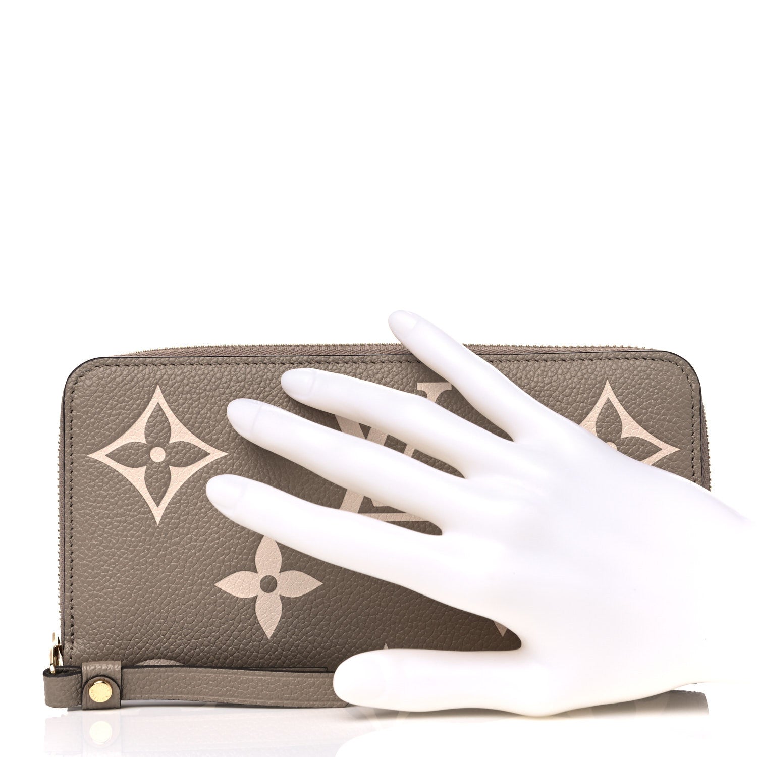 Louis Vuitton Empreinte Monogram Giant Zippy Wallet Tourterelle Creme 2 of 7