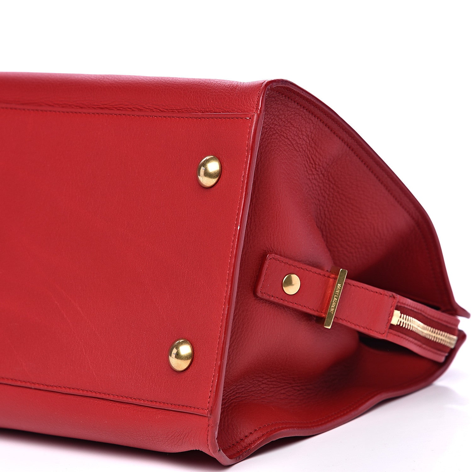 Saint Laurent Calfskin Medium Classic Y Cabas Red 8 of 10