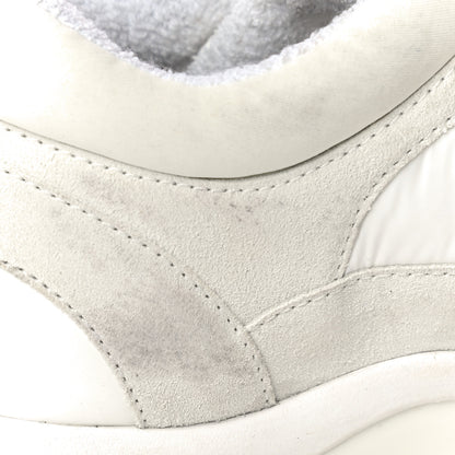 Chanel Suede Calfskin Fabric CC Sneakers 39.5 White 18 of 32