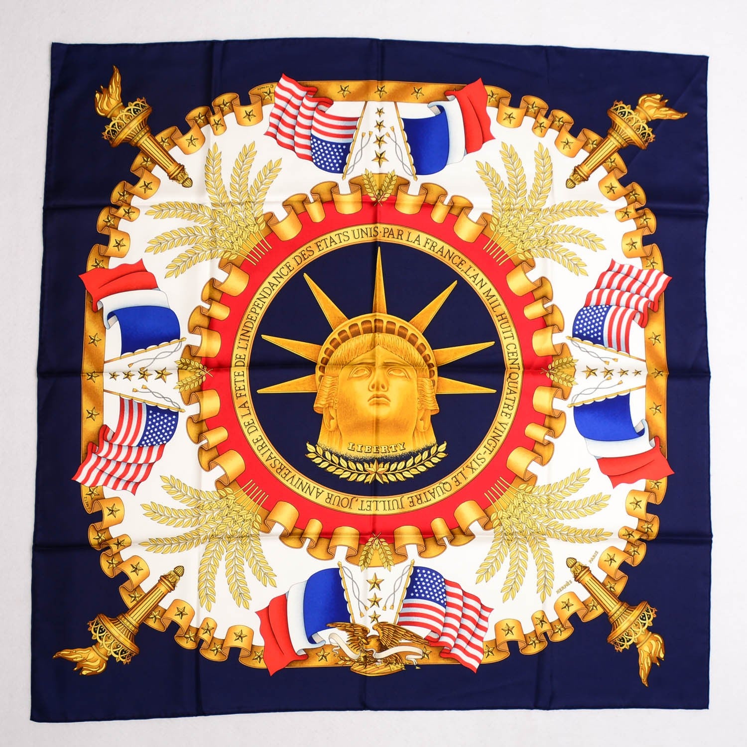 Hermes Silk Liberty Scarf 90 2 of 4