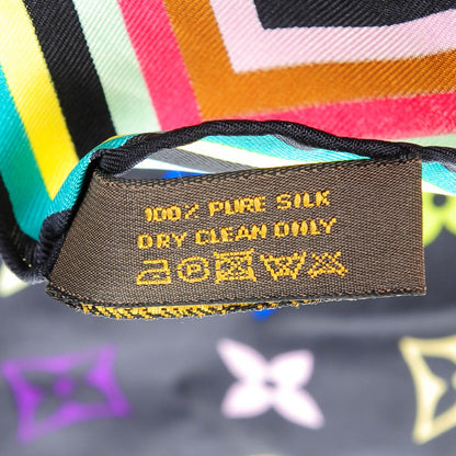 Louis Vuitton Silk Multicolor Eye Love Scarf Black 5 of 5
