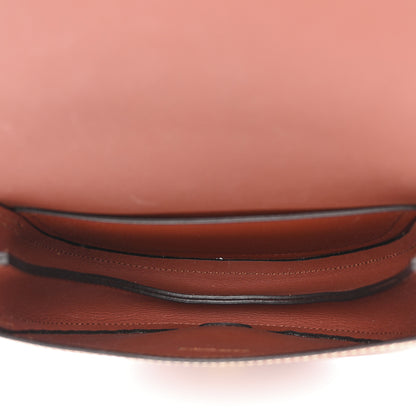 Chloe Grained Calfskin Small Darryl Saddle Crossbody Bag Sepia Brown 5 of 10