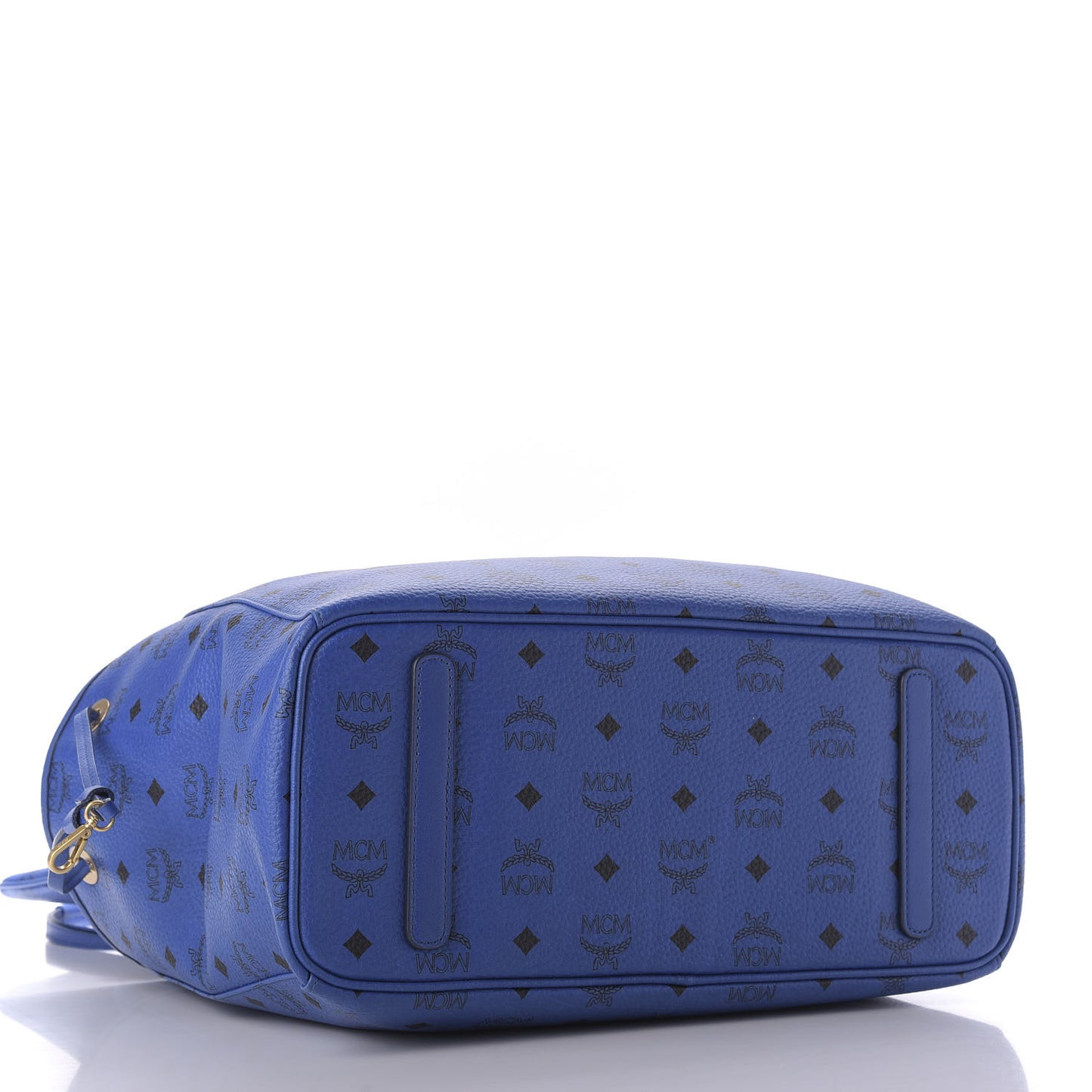 Visetos Medium Project Reversible Shopper Tote Blue Jaguar Gray