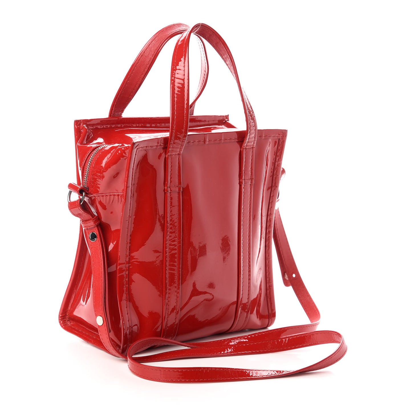 Patent XS Bazar Shopper Tote Rouge Groseille