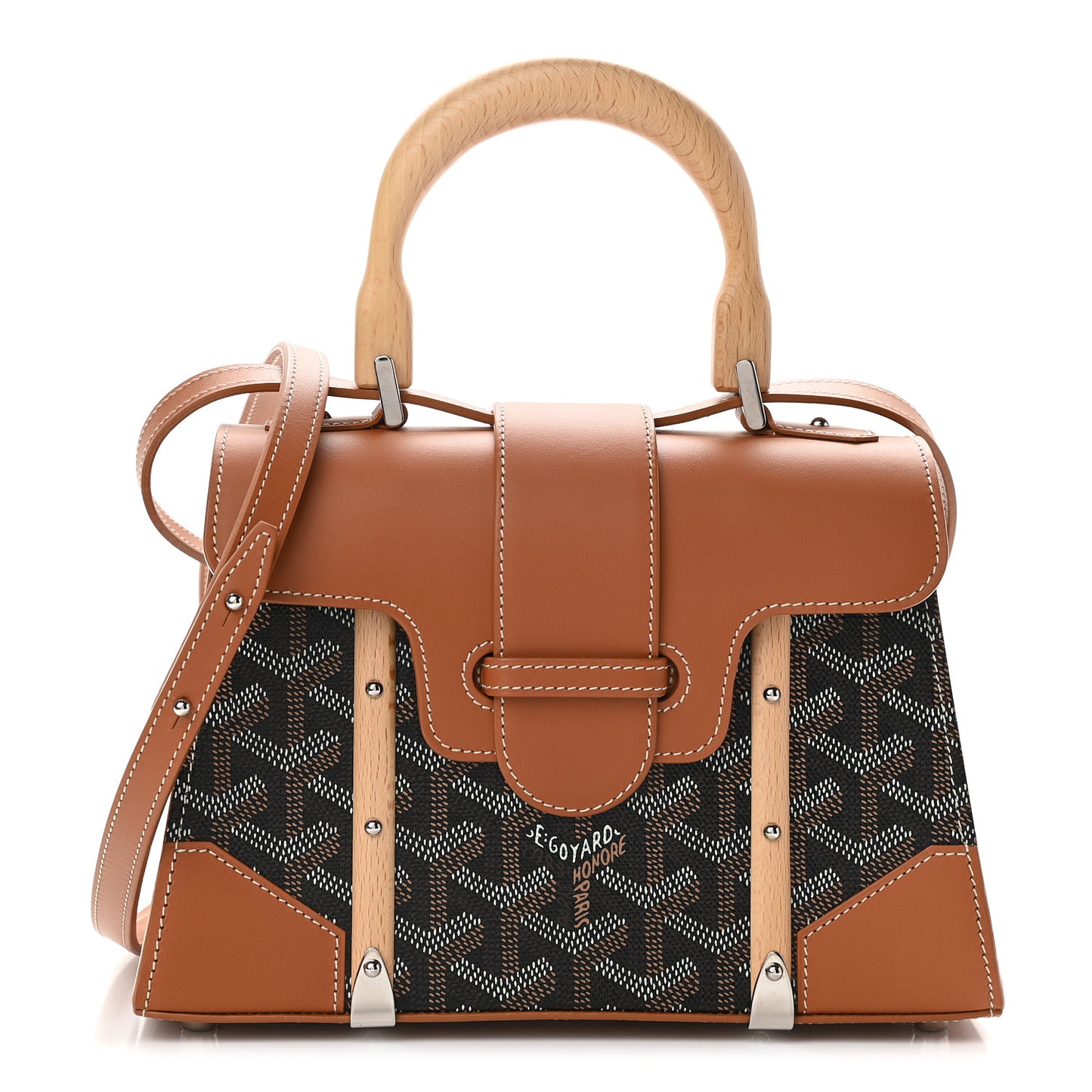 Goyardine Structure Mini Saigon Black Gold