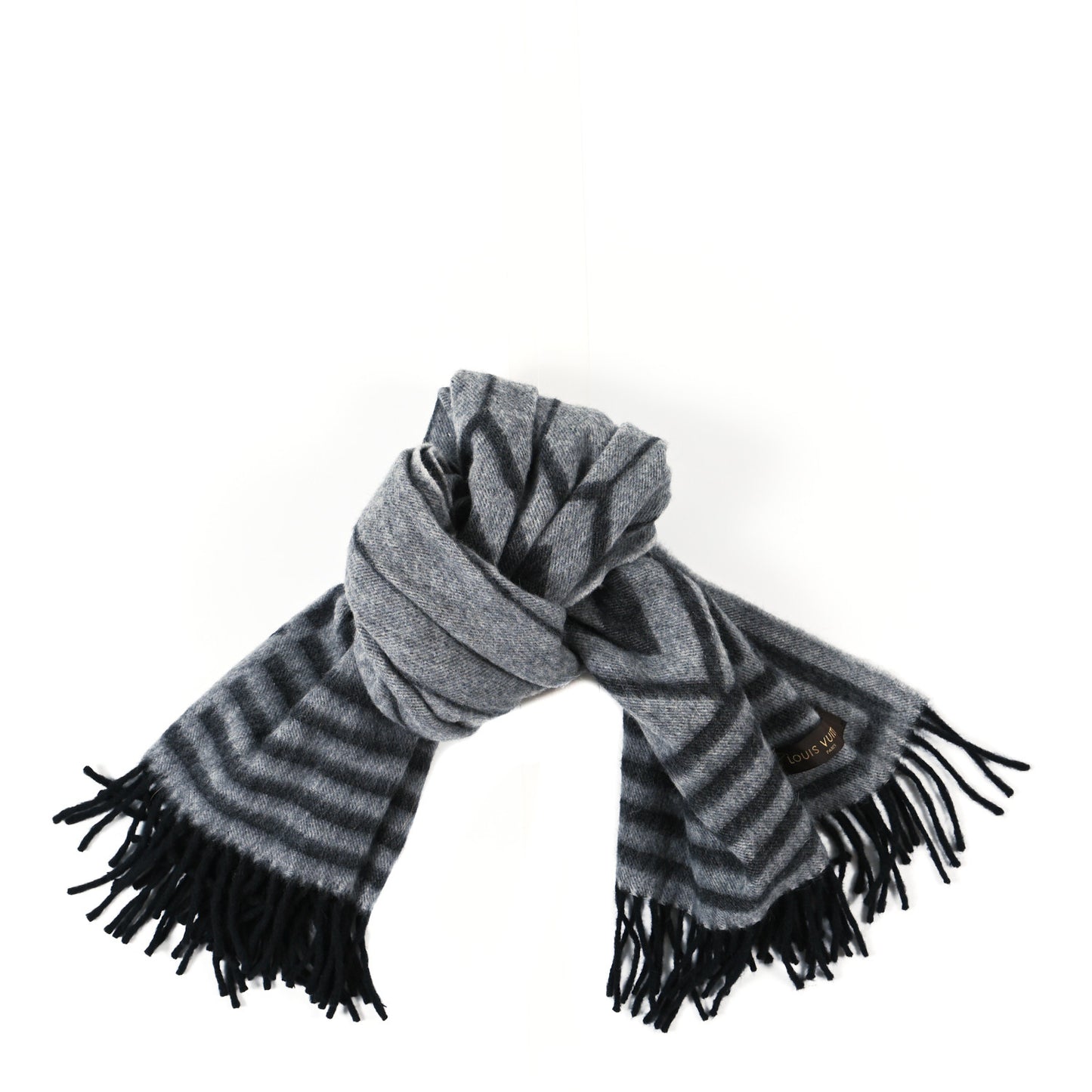 Lambswool Cashmere Karakoram Scarf Grey