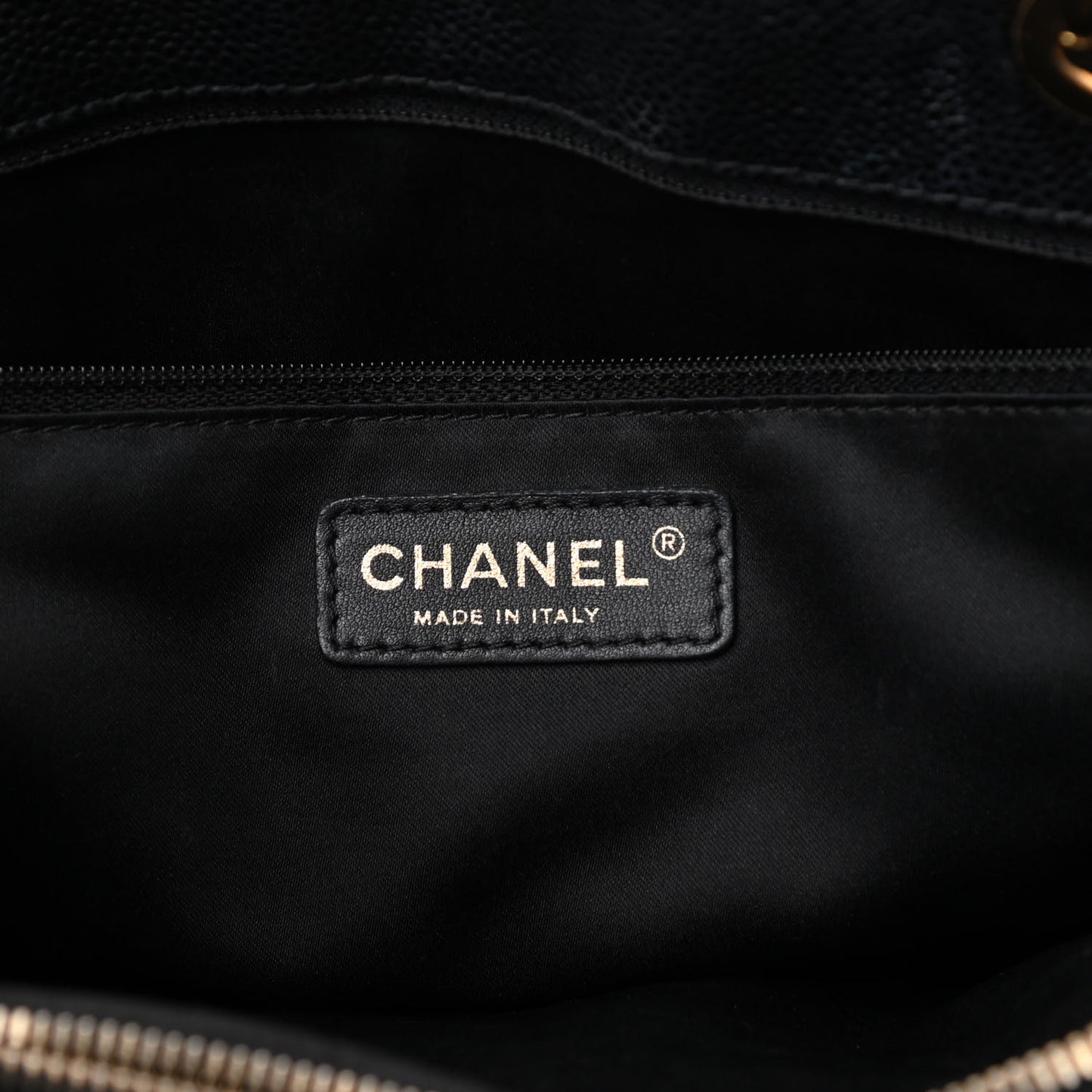 Caviar Quilted Grand Shopping Tote GST Black