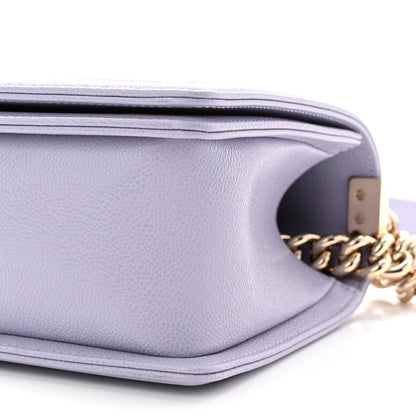 Chanel Caviar Quilted Medium Boy Flap Light Purple 10 of 10