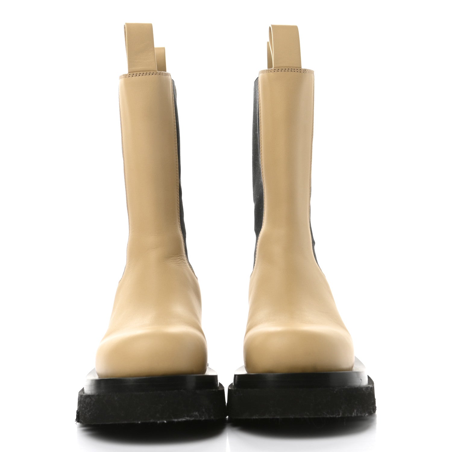 Bottega Veneta Calfskin The Lug Chelsea 55mm Boots 36.5 Cane Sugar 2 of 7