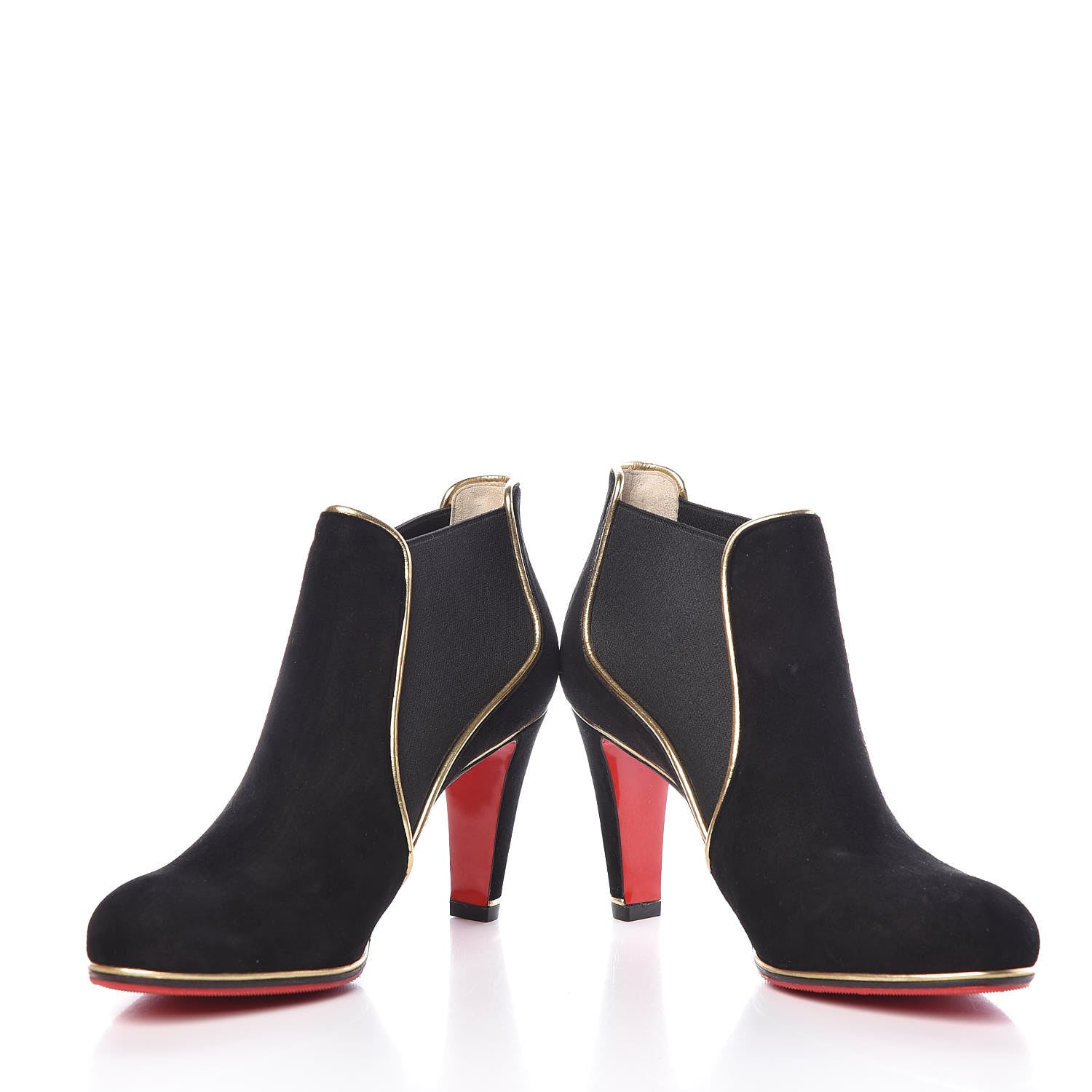 Christian Louboutin Veau Velours Loulouboot 85 Ankle Boots 37.5 Black 5 of 10
