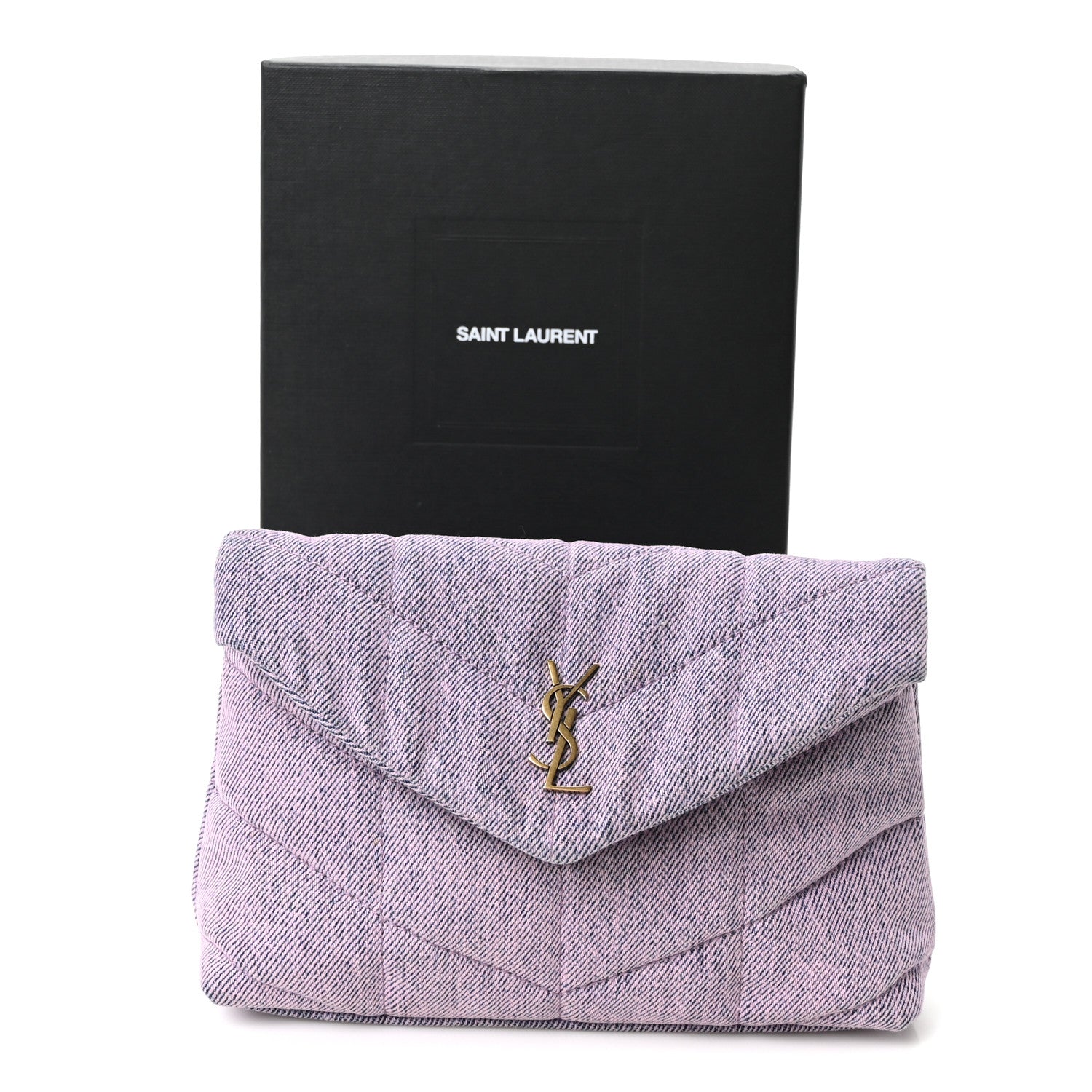 YSL シルバー 紫クロコダイル風 パーティーバッグ YSL シルバー 紫クロコダイル風 パーティーバッグ Saint Laurent
