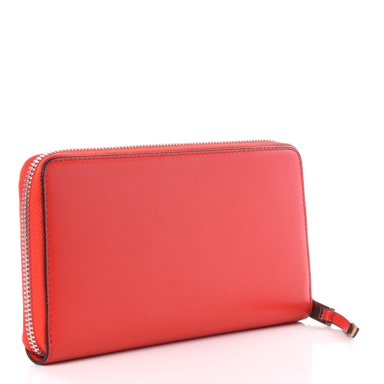 Givenchy Lambskin Logo Zip Around Wallet Red 2 of 8