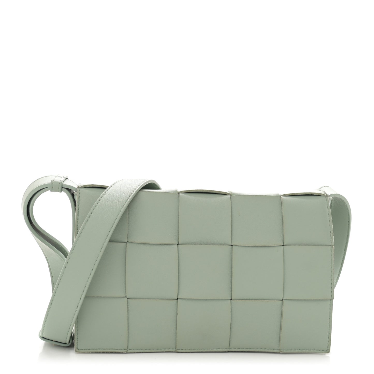 Lambskin Maxi Intrecciato Cassette Crossbody Bag New Sauge