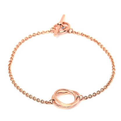Hermes 18K Rose Gold TPM Vertige Coeur Bracelet SH 1 of 4