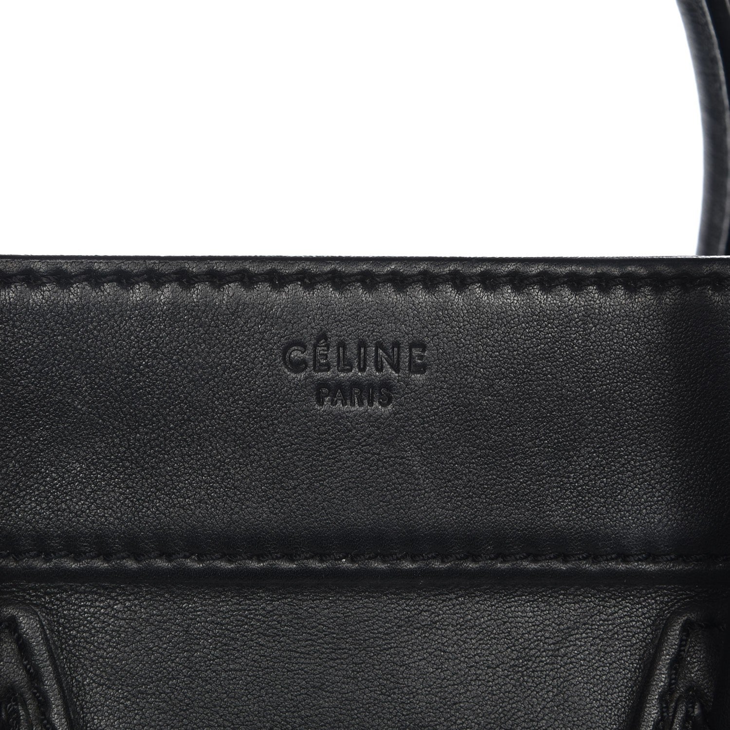 Celine Smooth Calfskin Medium Phantom Luggage Black 7 of 8