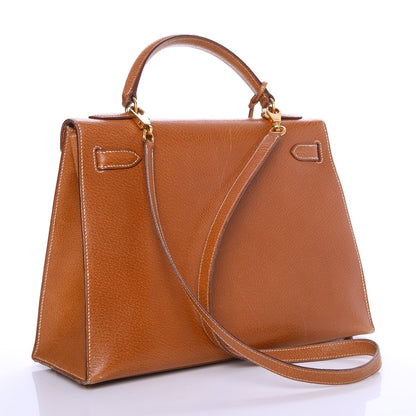 Hermes Peau Porc Sellier Kelly 32 Gold 5 of 47