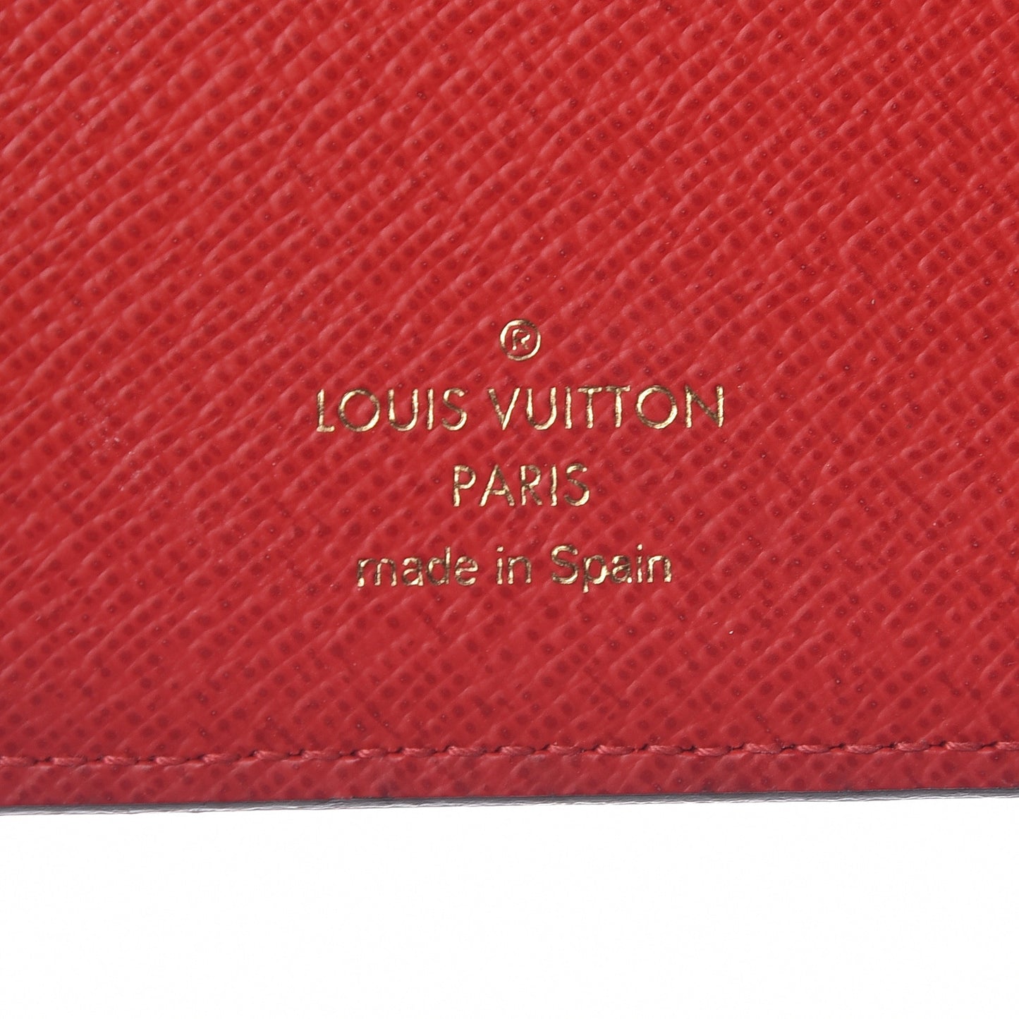Damier Ebene Insolite Wallet Red
