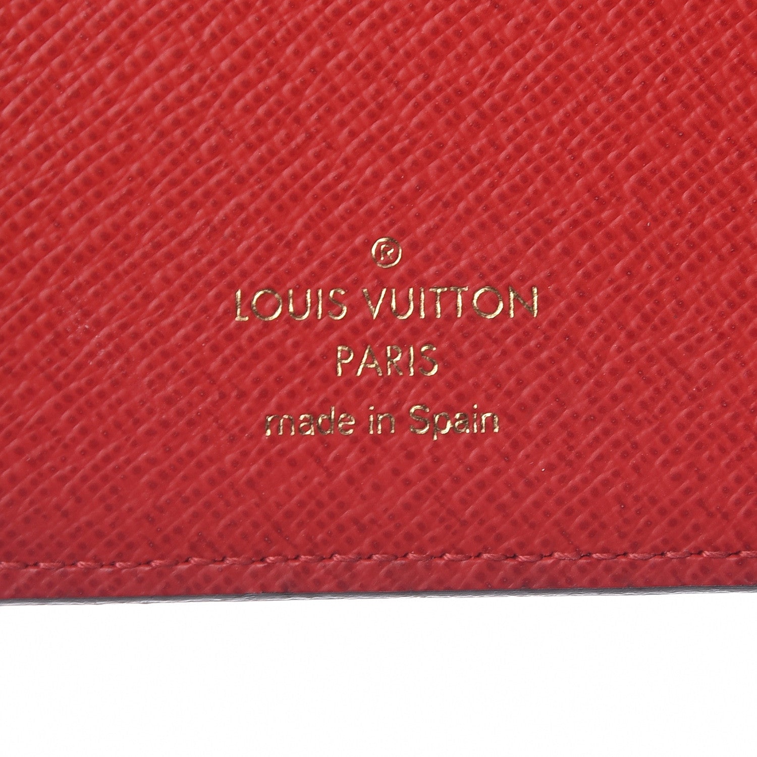 Louis Vuitton Damier Ebene Insolite Wallet Red 6 of 6