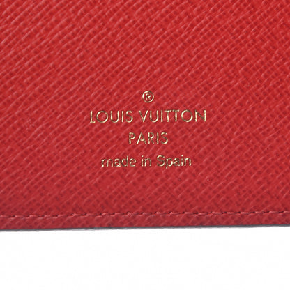 Louis Vuitton Damier Ebene Insolite Wallet Red 6 of 6