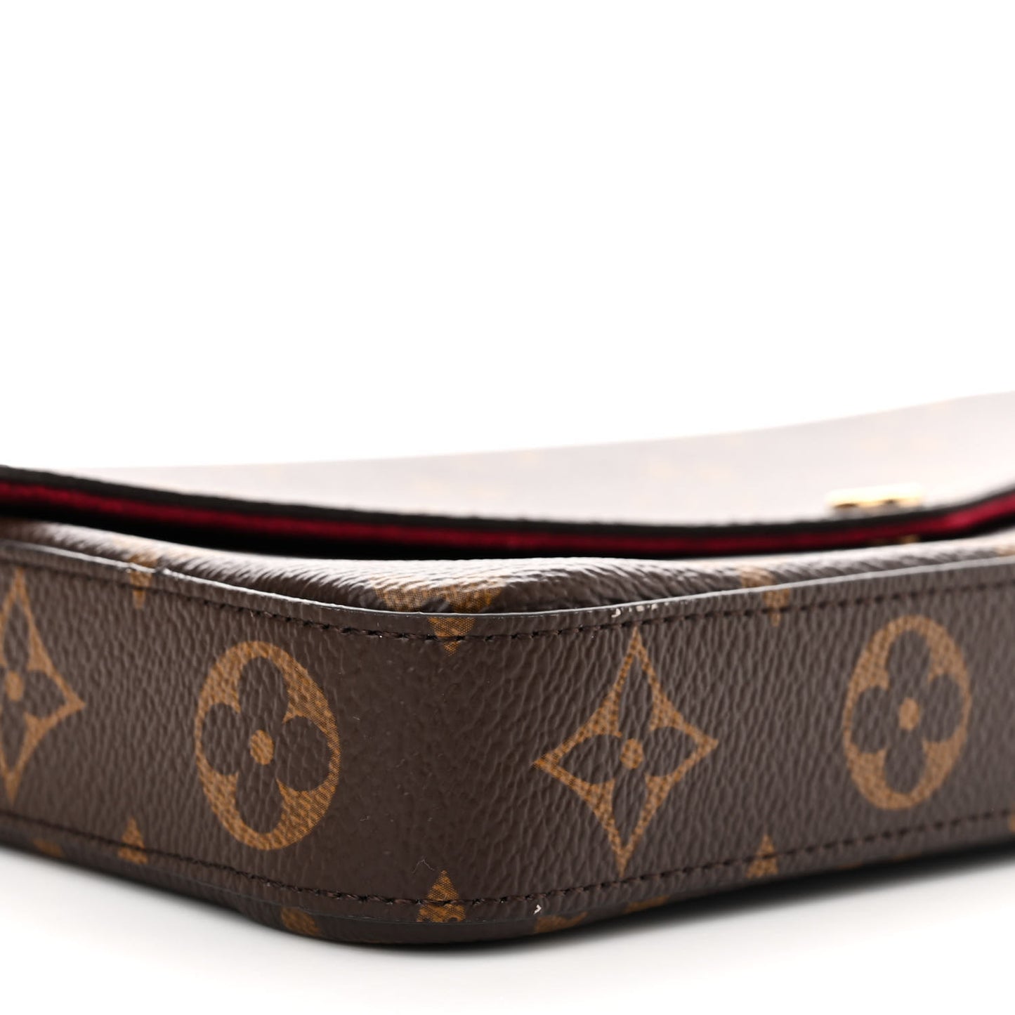 Monogram Pochette Felicie Chain Wallet Fuchsia