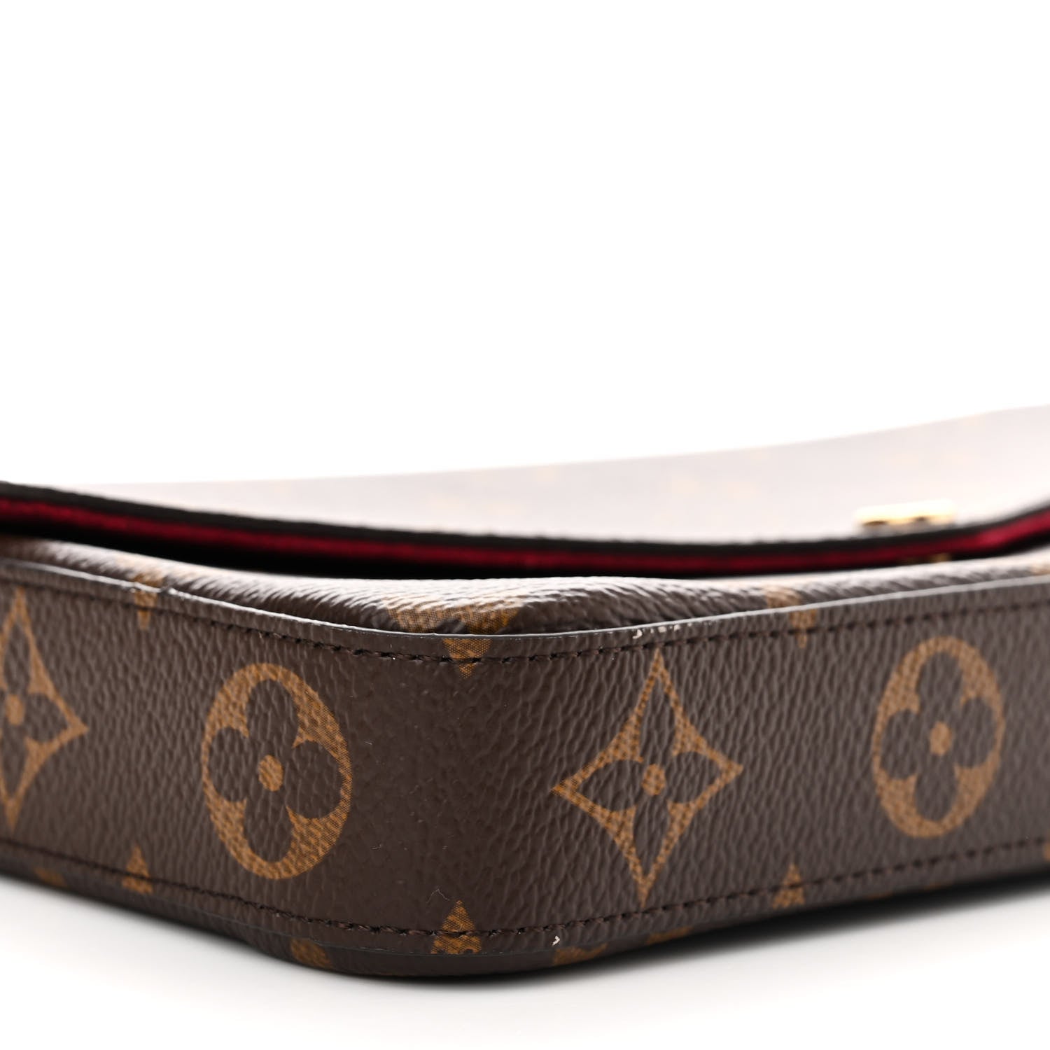 Louis Vuitton Monogram Pochette Felicie Chain Wallet Fuchsia 9 of 11
