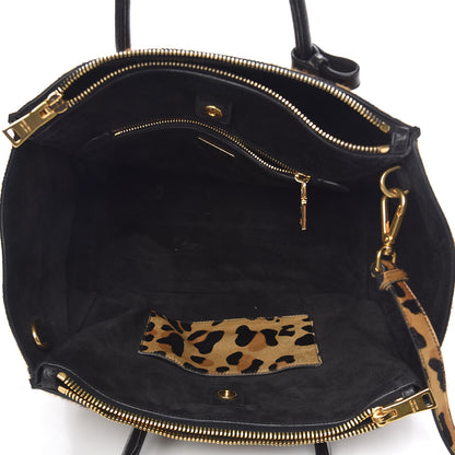 Prada Cavallino Leopard Print Twin Pocket Tote 5 of 11