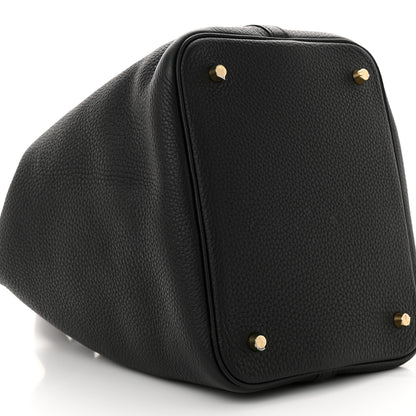 Hermes Taurillon Clemence Picotin Lock 22 MM Black 9 of 11