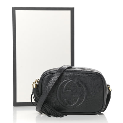 Gucci Pebbled Calfskin Mini Soho Disco Bag Black 11 of 11