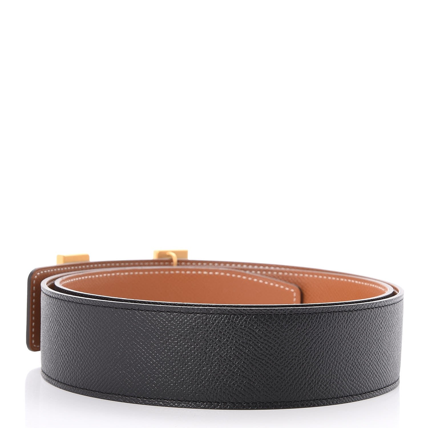 Hermes Epsom 42mm Constance 2 H Belt 100 Gold Black 3 of 7