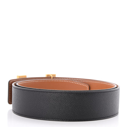 Hermes Epsom 42mm Constance 2 H Belt 100 Gold Black 3 of 7