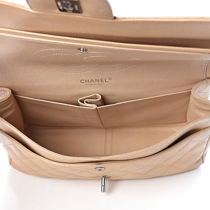 Chanel Caviar Quilted Jumbo Double Flap Beige Clair 5 of 14