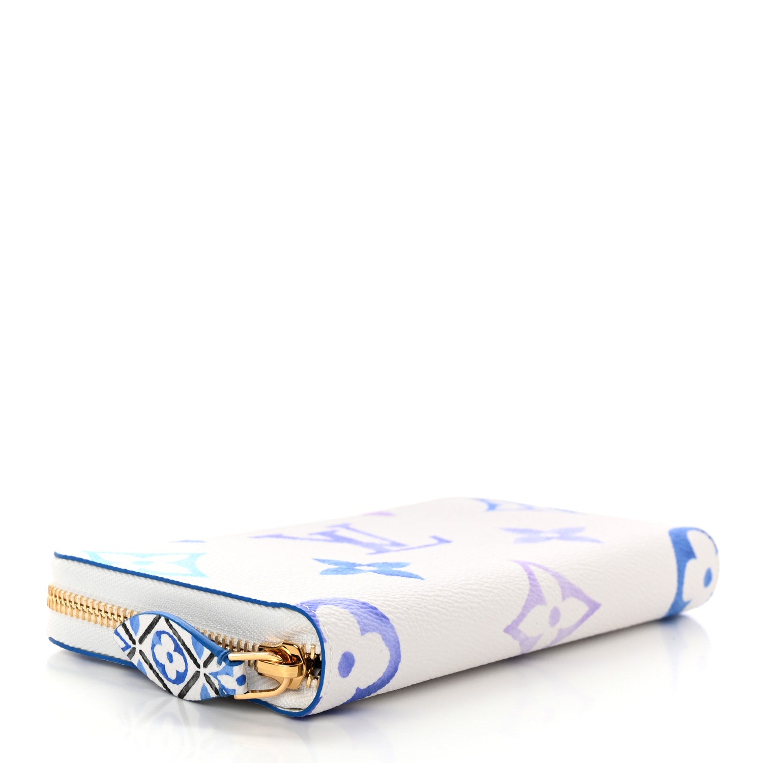 Louis Vuitton Monogram Giant By The Pool Zippy Wallet Resort Blue 4 of 7
