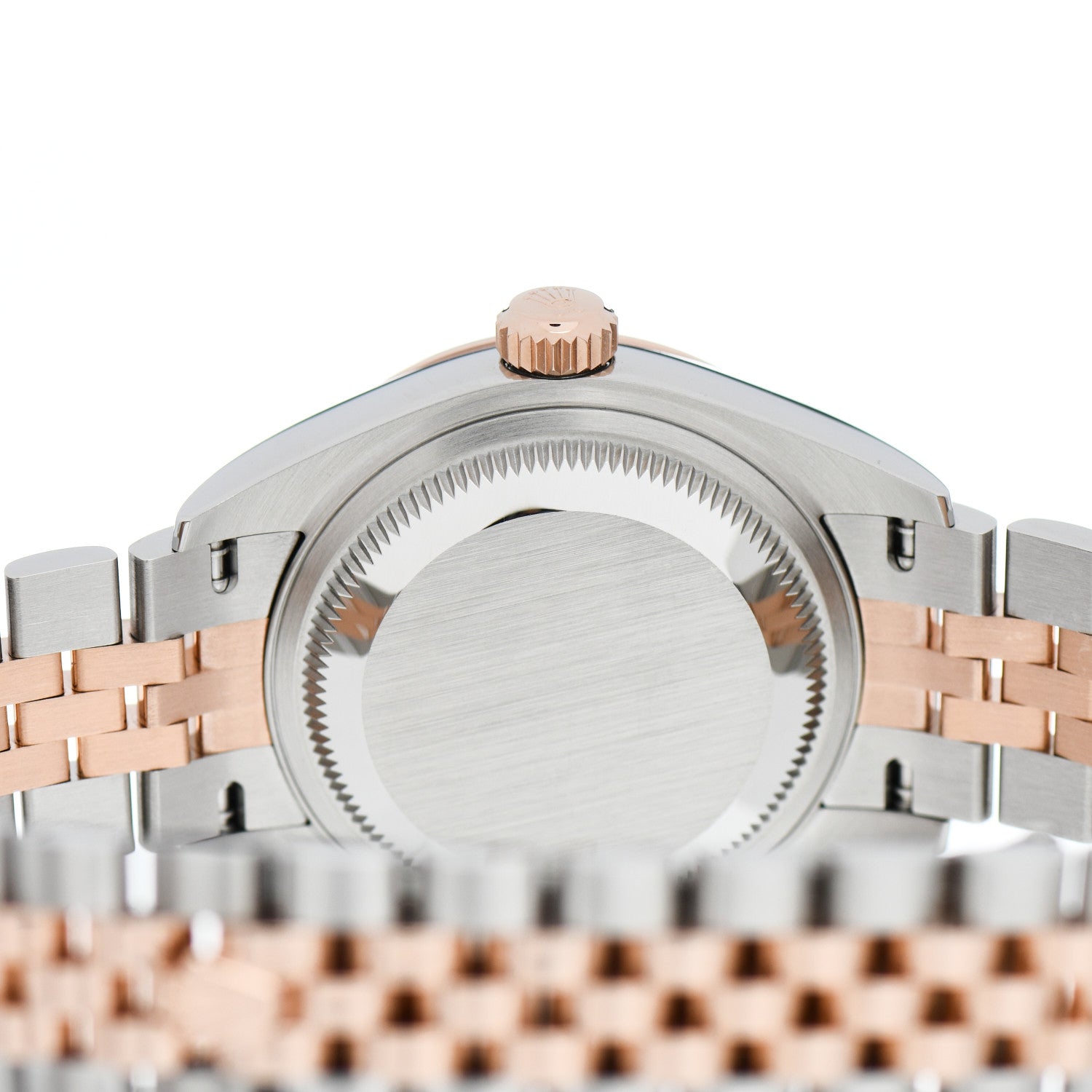 Rolex Stainless Steel 18K Everose Gold Diamond Mother of Pearl 28mm Oyster Perpetual Datejust Watch 279171 4 of 5