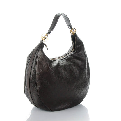 Gucci Guccissima GG Twins Large Hobo Chocolate 3 of 7