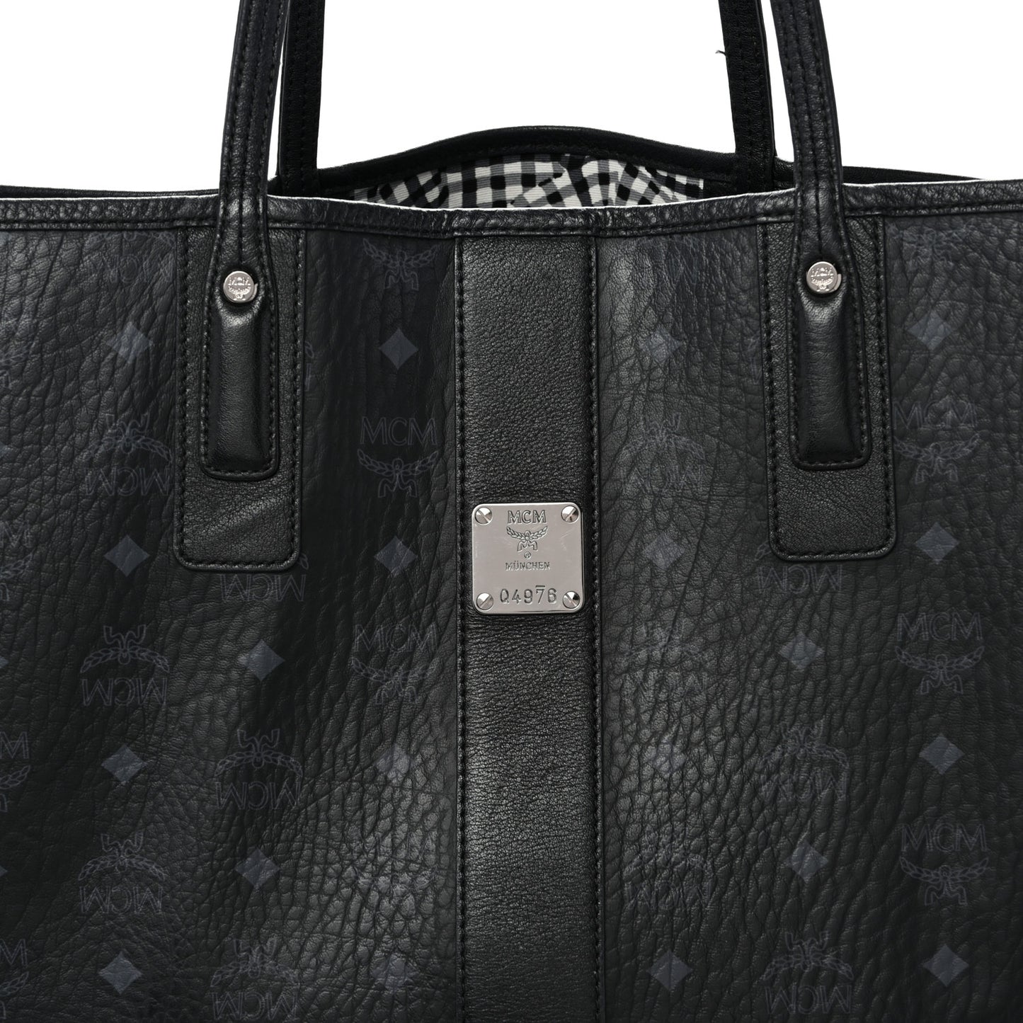 Visetos Large Liz Reversible Shopper Tote Black